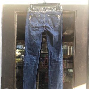 VO Virgin Only Dark Blue Denim Skinny Leg Jeans